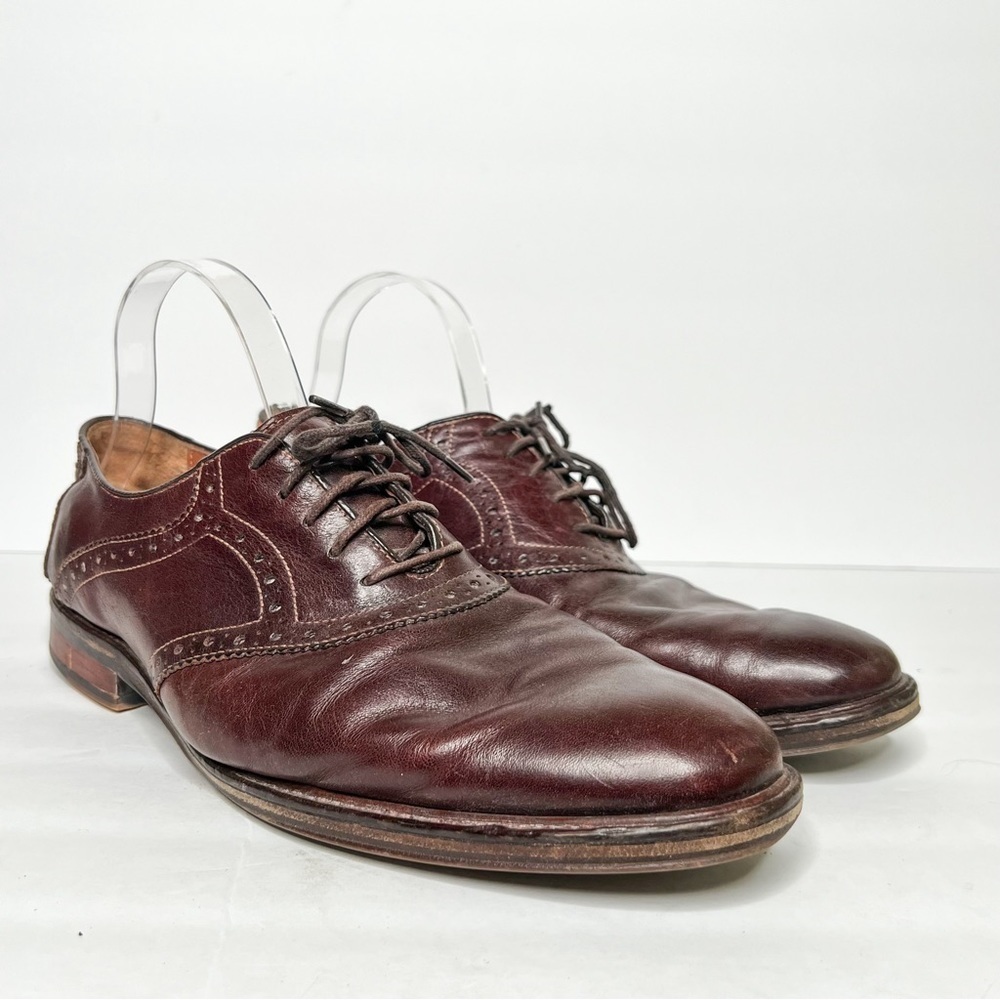 Johnston & Murphy Brown Leather Oxfords Dress Shoes Size 10 Men’s